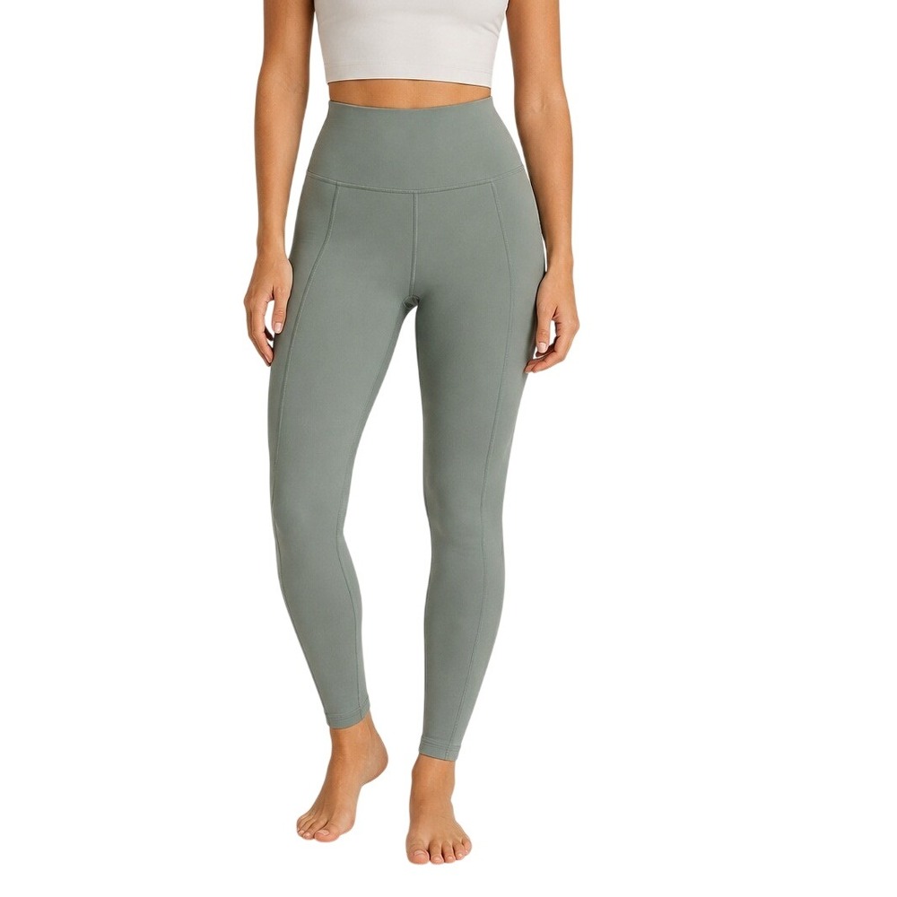 Girlfriend Collective Sage Green High Rise Compressive Leggings Women's Medium